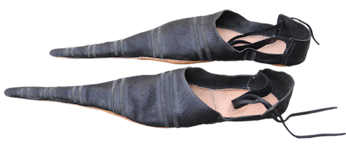 very long pointed shoes