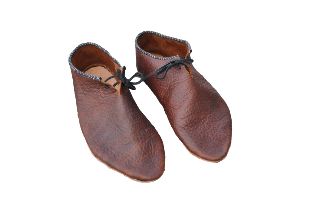 pair of brown turnshoes with rands