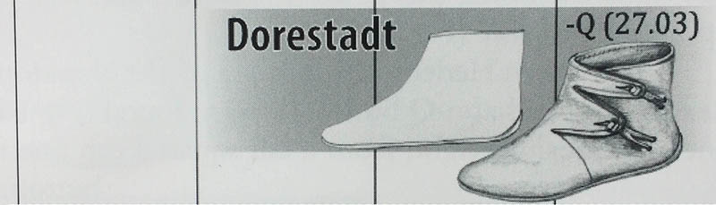 drawing of Viking-style shoes